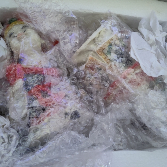 Vintage Traditional Chinese Bride and Groom Good Luck Doll Statue - Picture 12 of 14